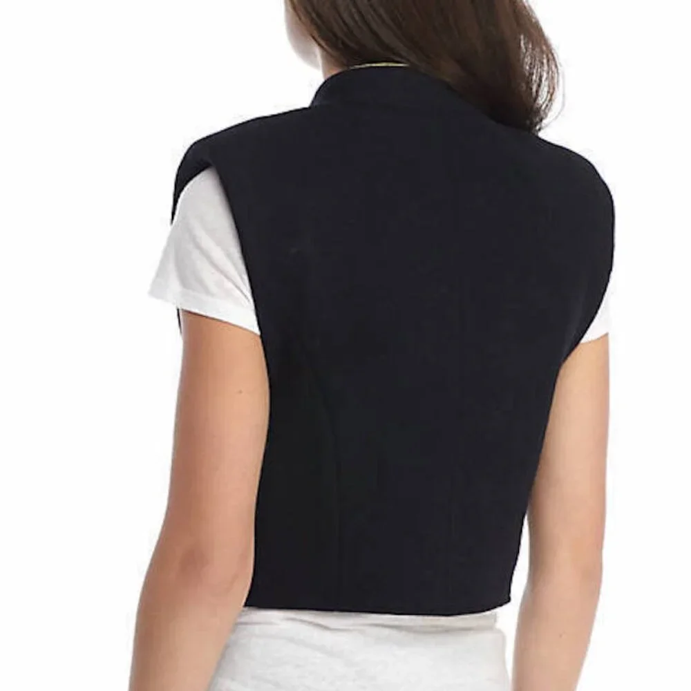 Free People Cropped Military Vest